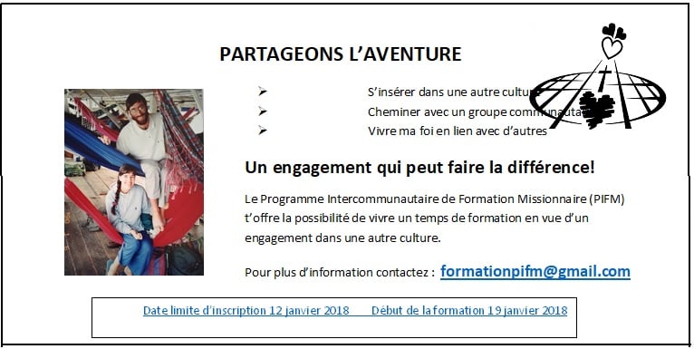 Formation missionnaire